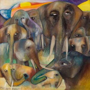 Jak Katarikawe, Ugandan artist art at Art Auction East Africa, November 12, 2023.

Photo|POOL