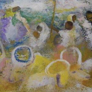 Jak Katarikawe. Untitled,1995 Oil on Hardboard. Courtesy Red Hill Art Gallery.